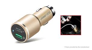 Dual USB 4.8A Car Charger UGREEN CD130(30315) GOLD GK